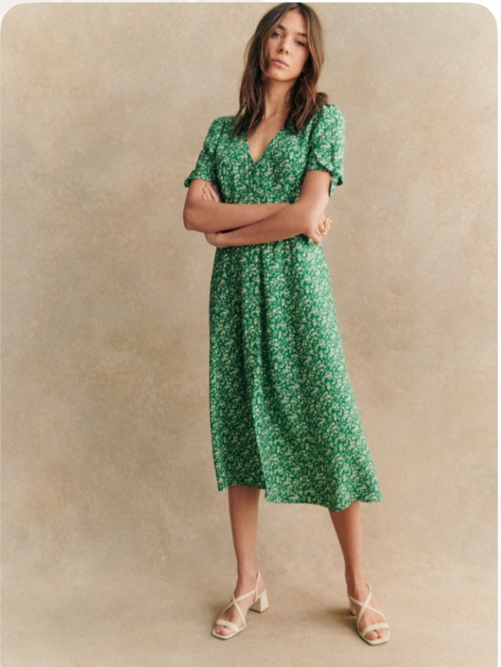 SEZANE Vic Midi Dress 36 4